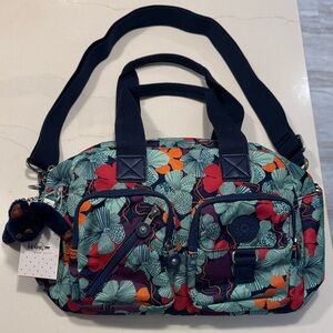 Kipling Multicolor Floral Shoulder Bag